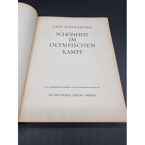 166 - BERLIN OLYMPICS: RIEFENSTAHL (Leni): 'Schonheit im Olympischen Kampf': Berlin, 1936: b&w photogr... 