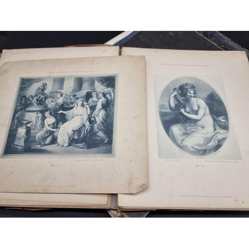 189 - CHERUBS: looseleaf folder containing misc. prints and engravings of cherubs and putti by Delaun... 