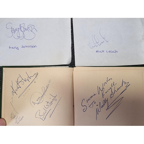 200 - FOOTBALL AUTOGRAPHS: two small format autograph books containing numerous football signatures, ... 