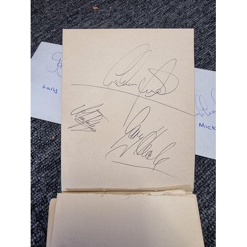 200 - FOOTBALL AUTOGRAPHS: two small format autograph books containing numerous football signatures, ... 