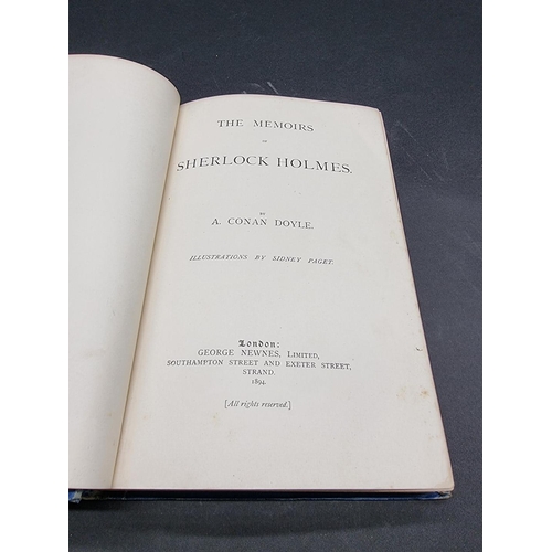 21 - CONAN DOYLE (Sir Arthur): 'The Memoirs of Sherlock Holmes..': illustrations by Sidney Paget: Lo... 