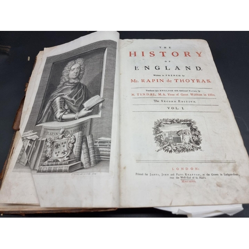 210 - TINDAL (N): 'The History of England...written in French by Mr Rapin de Thoyras...', London, J &... 