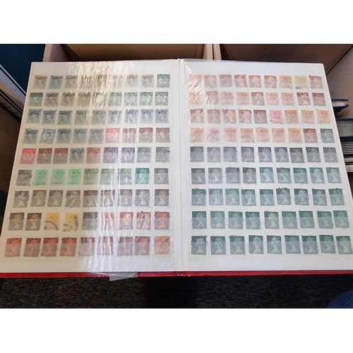 216 - STAMPS: mainly modern collection in numerous stockbooks. (2 boxes)