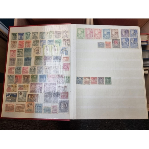 216 - STAMPS: mainly modern collection in numerous stockbooks. (2 boxes)