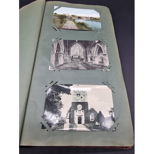 230 - POSTCARD ALBUM: album of approx 70 postcards, Sussex views inc. Rye, Winchelsea, Lyminster and ... 