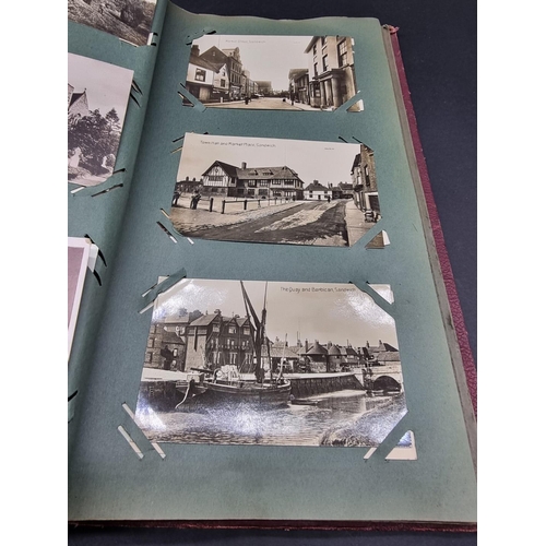 230 - POSTCARD ALBUM: album of approx 70 postcards, Sussex views inc. Rye, Winchelsea, Lyminster and ... 