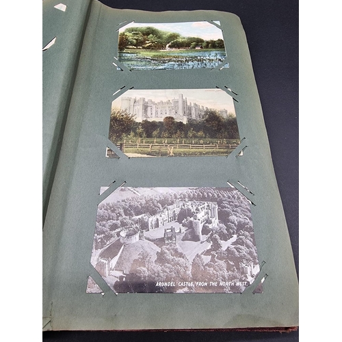 230 - POSTCARD ALBUM: album of approx 70 postcards, Sussex views inc. Rye, Winchelsea, Lyminster and ... 