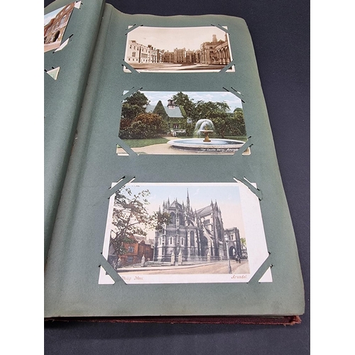 230 - POSTCARD ALBUM: album of approx 70 postcards, Sussex views inc. Rye, Winchelsea, Lyminster and ... 