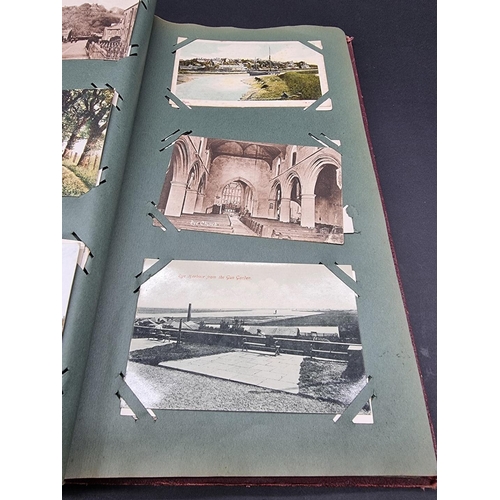 230 - POSTCARD ALBUM: album of approx 70 postcards, Sussex views inc. Rye, Winchelsea, Lyminster and ... 