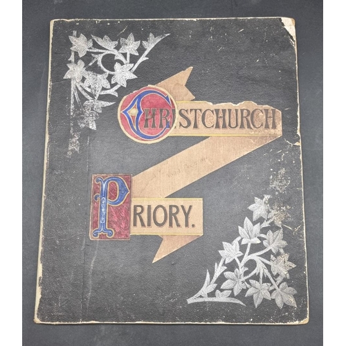 231 - MANUSCRIPT: 'Recollections of Christchurch Priory...visited Dec. 12th 1890': neatly arranged history... 