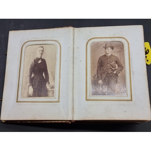 237 - WITHDRAWN FROM SALE CARTE DE VISITE: a large collection housed in 7 albums: together with an old pre... 