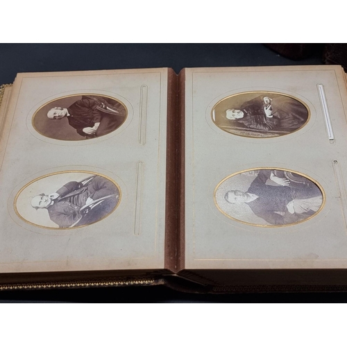 237 - WITHDRAWN FROM SALE CARTE DE VISITE: a large collection housed in 7 albums: together with an old pre... 