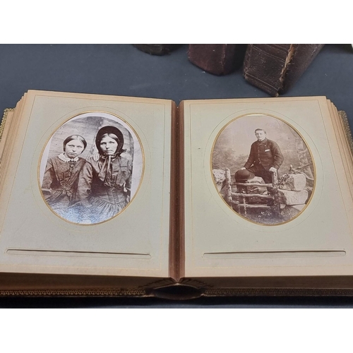 237 - WITHDRAWN FROM SALE CARTE DE VISITE: a large collection housed in 7 albums: together with an old pre... 