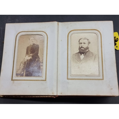 237 - WITHDRAWN FROM SALE CARTE DE VISITE: a large collection housed in 7 albums: together with an old pre... 