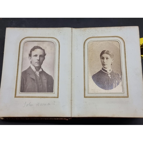 237 - WITHDRAWN FROM SALE CARTE DE VISITE: a large collection housed in 7 albums: together with an old pre... 