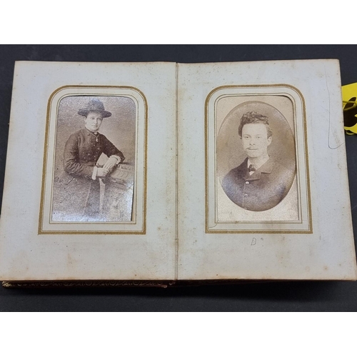 237 - WITHDRAWN FROM SALE CARTE DE VISITE: a large collection housed in 7 albums: together with an old pre... 