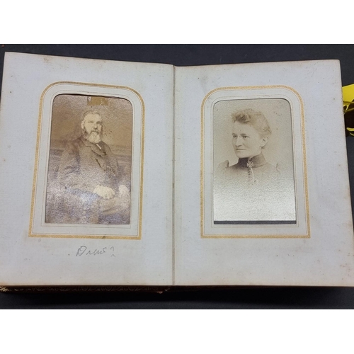 237 - WITHDRAWN FROM SALE CARTE DE VISITE: a large collection housed in 7 albums: together with an old pre... 