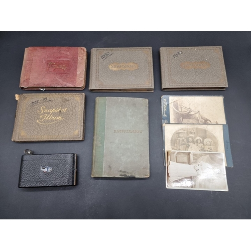 240 - POSTCARDS: a quantity, loose in bundle and in 4to album: together with a Victorian scrap album, box ... 