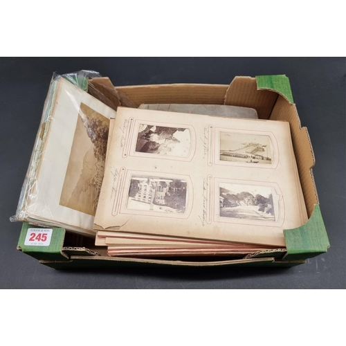 245 - CARTE DE VISITE: group of approx 129 carte de visite photographs to include many British topographic... 