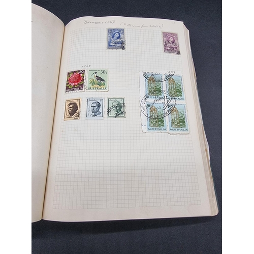 246 - A MIXED LOT: to include photograph albums, cigarette cards and stamps, plus a manuscript bill for ca... 