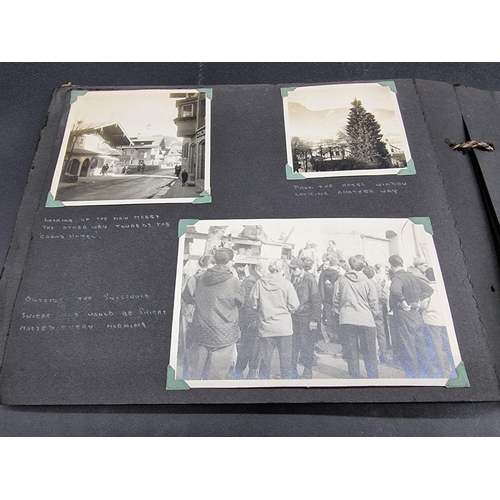 246 - A MIXED LOT: to include photograph albums, cigarette cards and stamps, plus a manuscript bill for ca... 