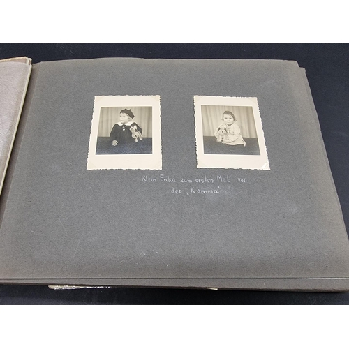 246 - A MIXED LOT: to include photograph albums, cigarette cards and stamps, plus a manuscript bill for ca... 