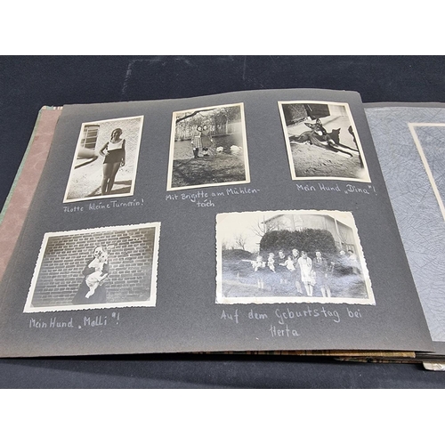 246 - A MIXED LOT: to include photograph albums, cigarette cards and stamps, plus a manuscript bill for ca... 