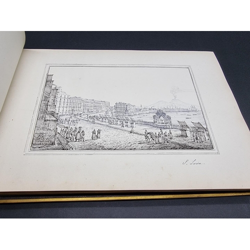 25 - SENAPE (Antonio, 1788-1850): Italian Grand Tour Sketchbook: an album of 49 fine sketches of Naples a... 