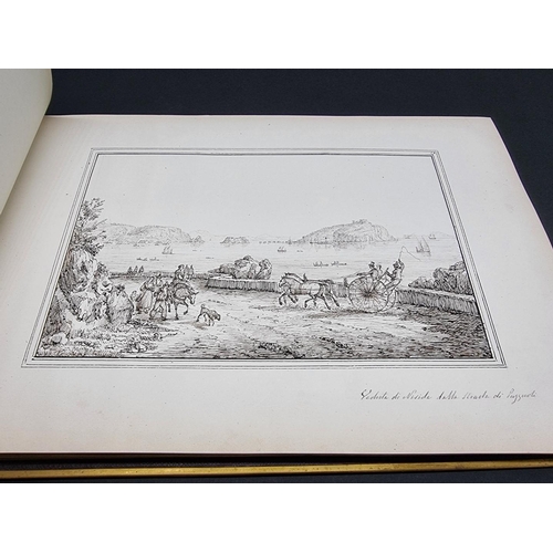 25 - SENAPE (Antonio, 1788-1850): Italian Grand Tour Sketchbook: an album of 49 fine sketches of Naples a... 