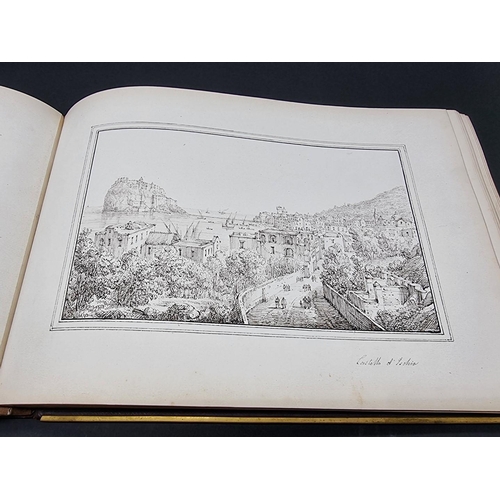 25 - SENAPE (Antonio, 1788-1850): Italian Grand Tour Sketchbook: an album of 49 fine sketches of Naples a... 