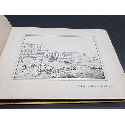 25 - SENAPE (Antonio, 1788-1850): Italian Grand Tour Sketchbook: an album of 49 fine sketches of Naples a... 