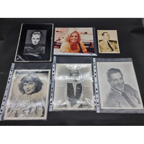 250 - AUTOGRAPHS/EPHEMERA: a mixed collection in box, to include a reduced copy of James Bond 'Goldfi... 