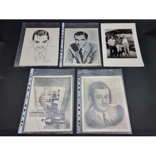 250 - AUTOGRAPHS/EPHEMERA: a mixed collection in box, to include a reduced copy of James Bond 'Goldfi... 