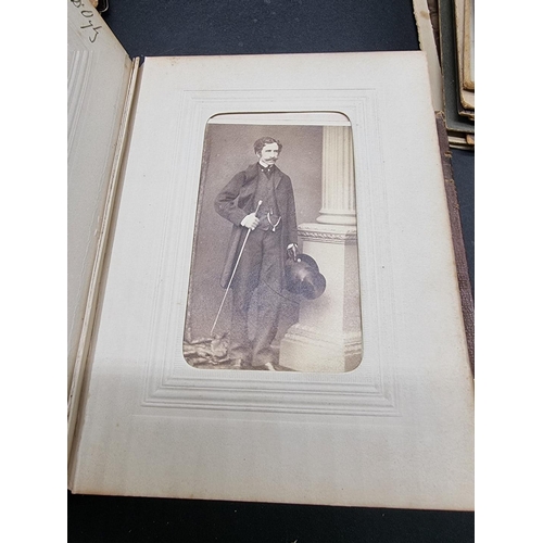 252 - PHOTOGRAPHY: a small carte de visite album plus quantity of misc. photographs, cdv, etc. (Sm.Bo... 