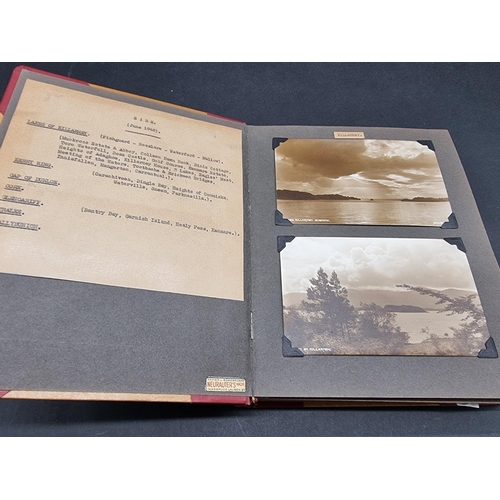 253 - PHOTOGRAPH ALBUMS: an early 20thc album of window mounted photographs, European tour: five mid-... 