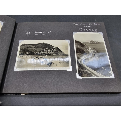 253 - PHOTOGRAPH ALBUMS: an early 20thc album of window mounted photographs, European tour: five mid-... 