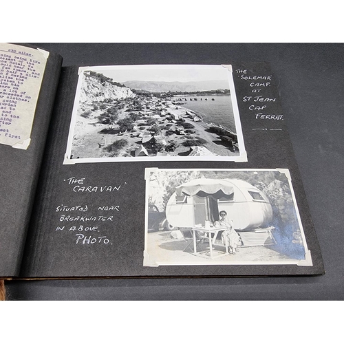 253 - PHOTOGRAPH ALBUMS: an early 20thc album of window mounted photographs, European tour: five mid-... 