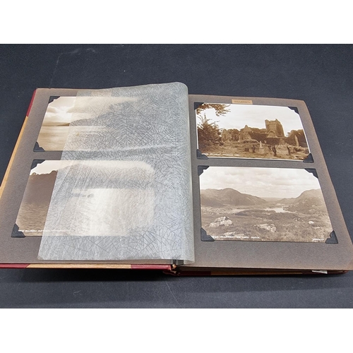 253 - PHOTOGRAPH ALBUMS: an early 20thc album of window mounted photographs, European tour: five mid-... 