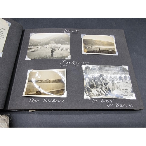 253 - PHOTOGRAPH ALBUMS: an early 20thc album of window mounted photographs, European tour: five mid-... 