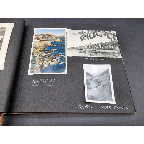 253 - PHOTOGRAPH ALBUMS: an early 20thc album of window mounted photographs, European tour: five mid-... 