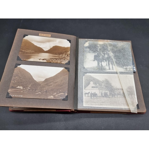 253 - PHOTOGRAPH ALBUMS: an early 20thc album of window mounted photographs, European tour: five mid-... 