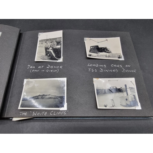 253 - PHOTOGRAPH ALBUMS: an early 20thc album of window mounted photographs, European tour: five mid-... 