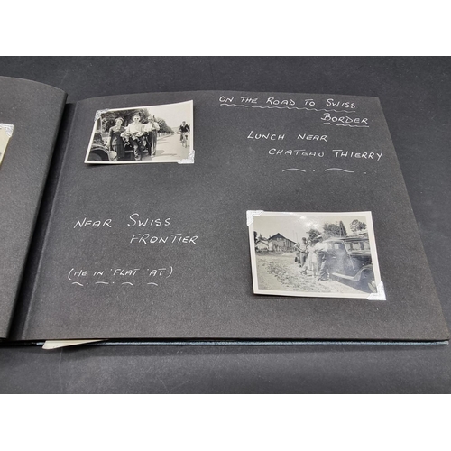 253 - PHOTOGRAPH ALBUMS: an early 20thc album of window mounted photographs, European tour: five mid-... 