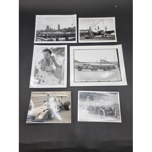 260 - PHOTOGRAPHY: tray of misc. b&w photographs, various sizes and subjects: plus a folder of mi... 