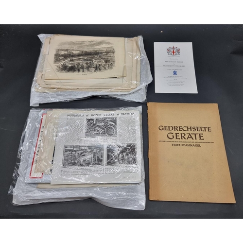 261 - MISCELLANEOUS EPHEMERA: a box, 19th-20thc printed ephemera to include some London interest. (Bo... 