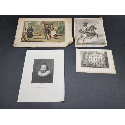 273 - PRINTS & ENGRAVINGS: quantity in box, largely 18th-19thc, various sizes and subjects. (Box)... 