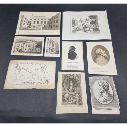 273 - PRINTS & ENGRAVINGS: quantity in box, largely 18th-19thc, various sizes and subjects. (Box)... 