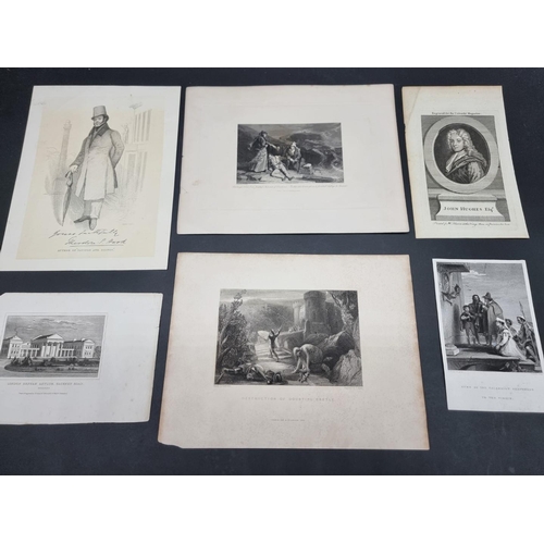 273 - PRINTS & ENGRAVINGS: quantity in box, largely 18th-19thc, various sizes and subjects. (Box)... 