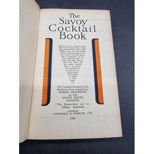 278 - CRADDOCK (Harry): 'The Savoy Cocktail Book', London, Constable, 1930: FIRST EDITION: publishers pict... 