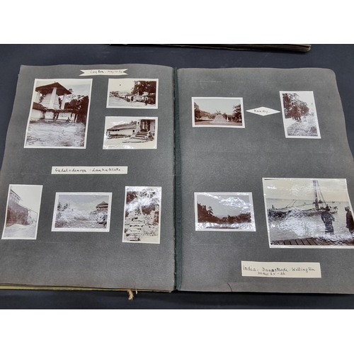 29 - INDIA: group of 3 photograph albums, c.1915-1917: military and civilian life inc. photos of The... 